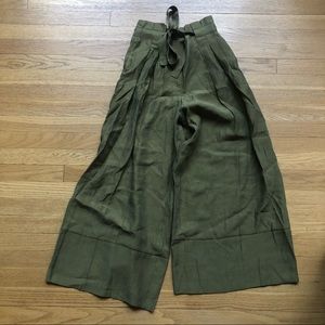 H&M high waisted flowy work pants